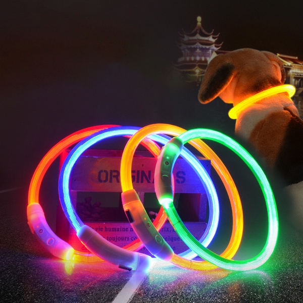 Pet Collar USB Charging Collar LED Luminous Circle